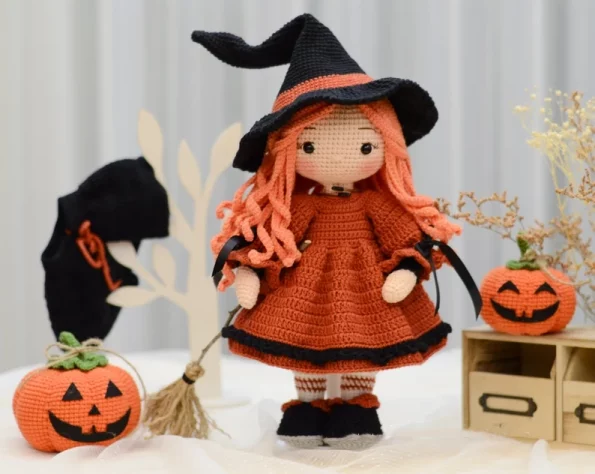 Witch Crochet Pattern, Crochet Witch Hat Pattern