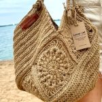 Crochet Tote Bag Pattern, Granny Square Hobo Bag Pattern