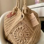 Crochet Tote Bag Pattern, Granny Square Hobo Bag Pattern