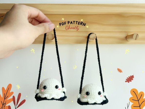 Ghost Sit On Swing Crochet Pattern