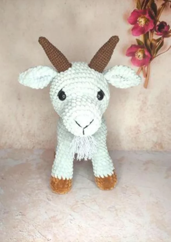 Adorable Crochet Goat