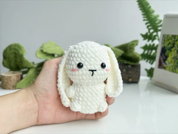 Front view of Bunny Crochet 1