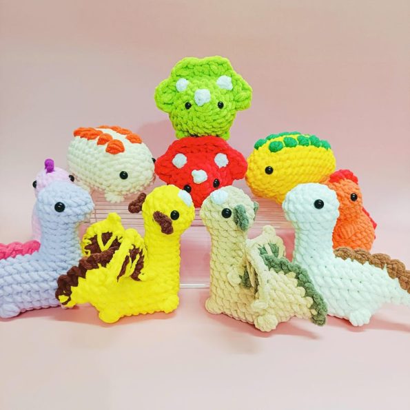 Bundle 5 Dinosaur Crochet Pattern 3