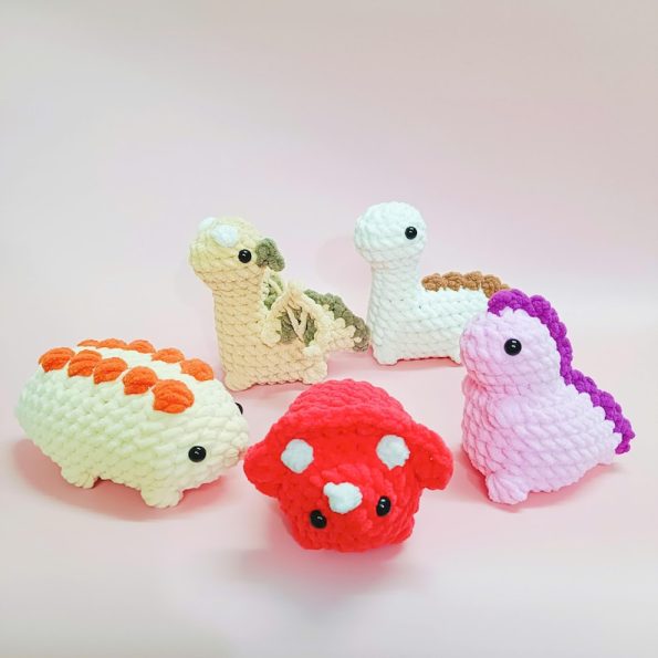 Bundle 5 Dinosaur Crochet Pattern 2